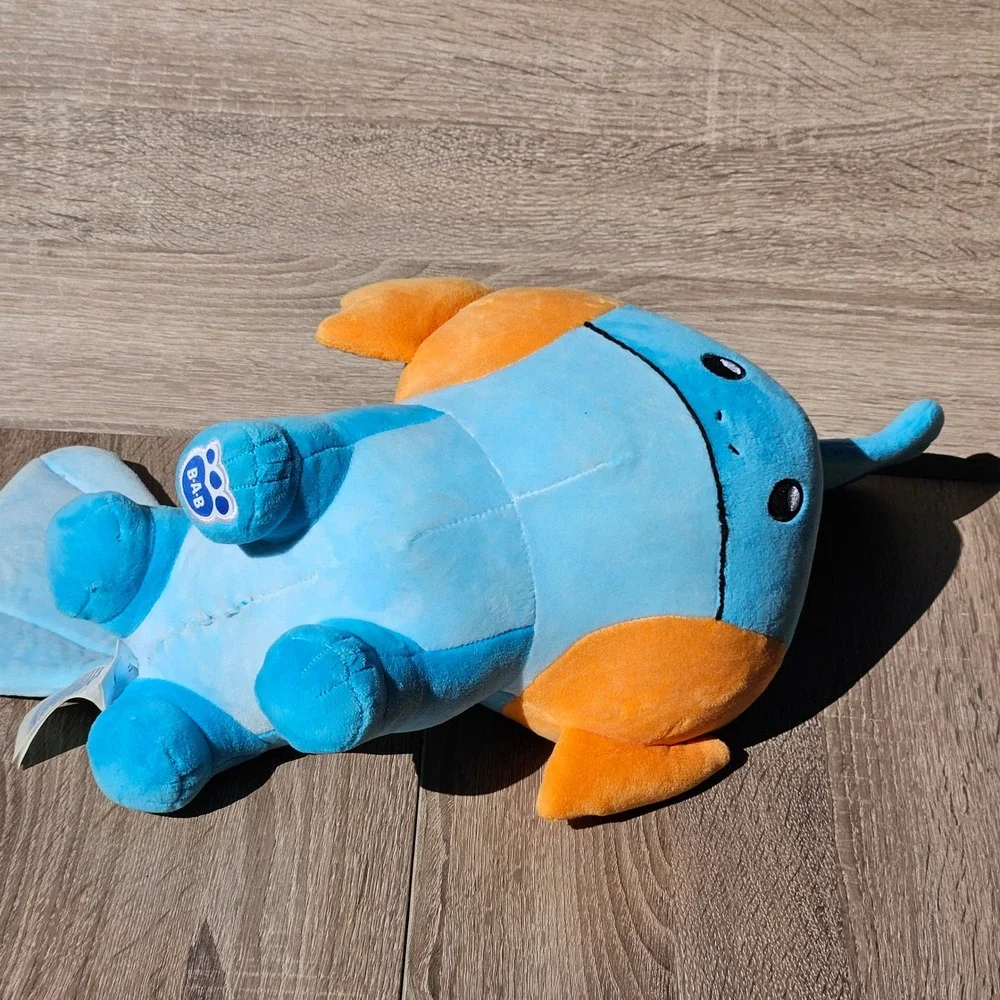 Build-A-Bear Pokemon Mudkip Plush 13 Inch Blue Orange Stuffed Animal Hoenn Water